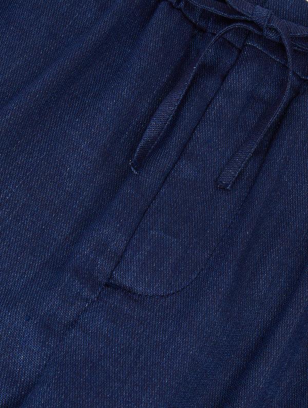 frescobol carioca OSCAR LINEN TROUSERS Navy-Blue