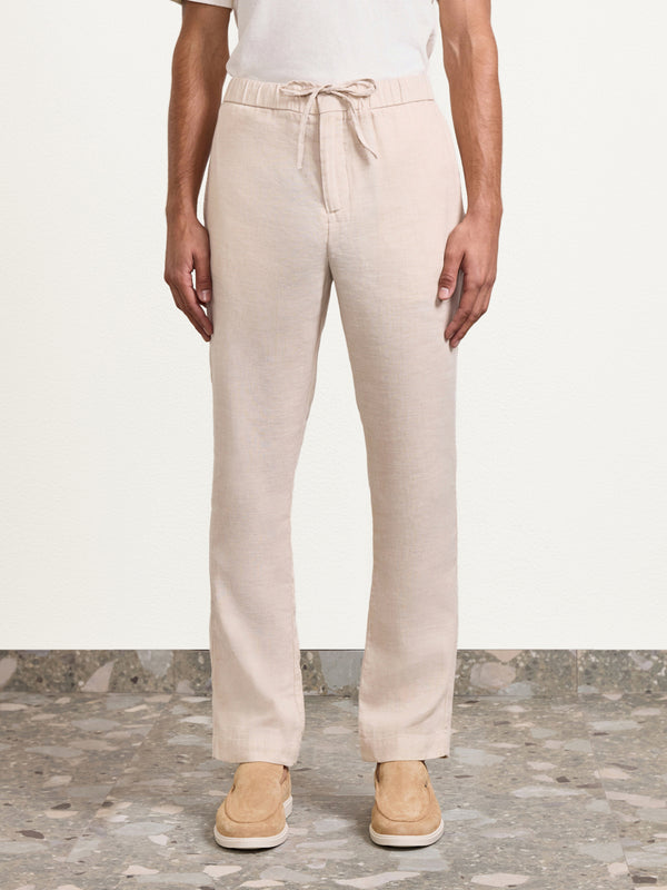 Frescobol Carioca OSCAR LINEN TROUSERS Sand