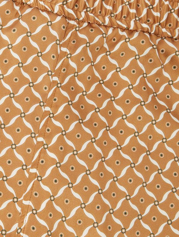 frescobol carioca PALMA SILK SHORTS Almond & Ivory