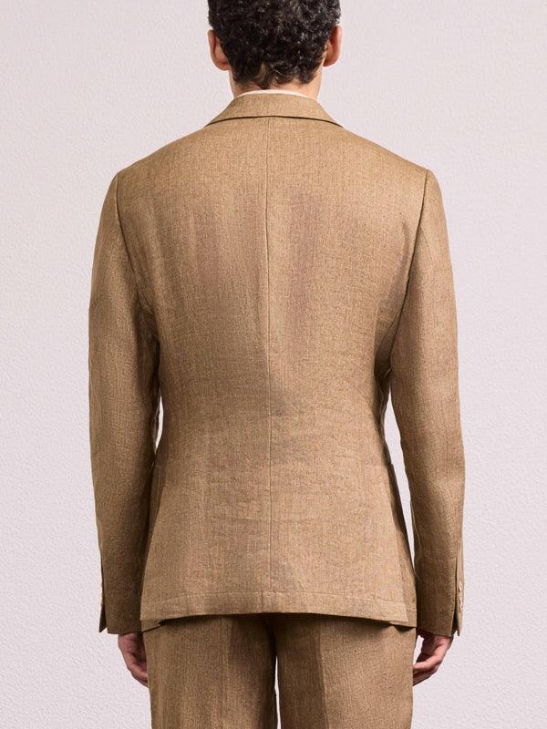 Frescobol Carioca PAULO LINEN BLAZER Light Brown