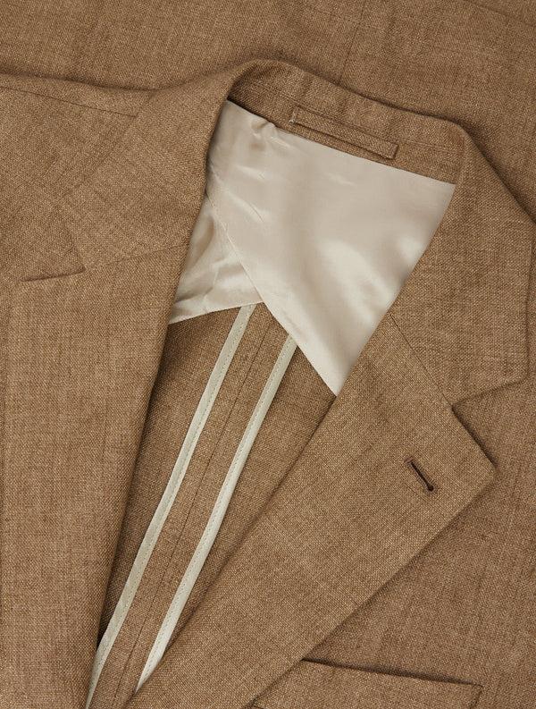 frescobol carioca PAULO LINEN BLAZER Light Brown