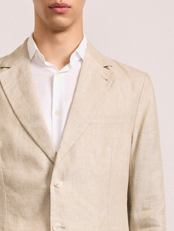 Frescobol Carioca PAULO LINEN BLAZER Sand