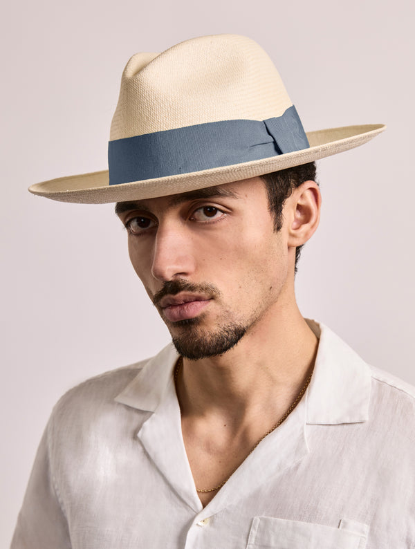 frescobol carioca RAFAEL PANAMA HAT Dusty Sky