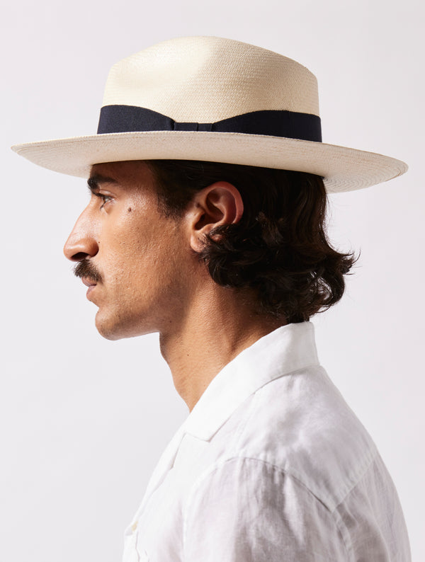 Frescobol Carioca RAFAEL PANAMA HAT Navy-Blue