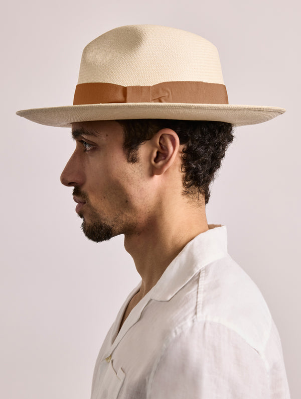 Frescobol Carioca RAFAEL PANAMA HAT Terracotta