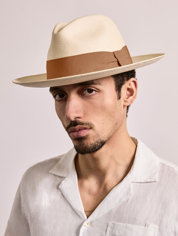 frescobol carioca RAFAEL PANAMA HAT Terracotta