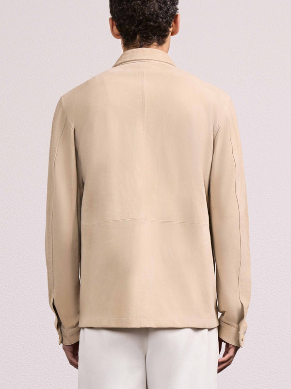 Frescobol Carioca RAVI SUEDE OVERSHIRT Beige