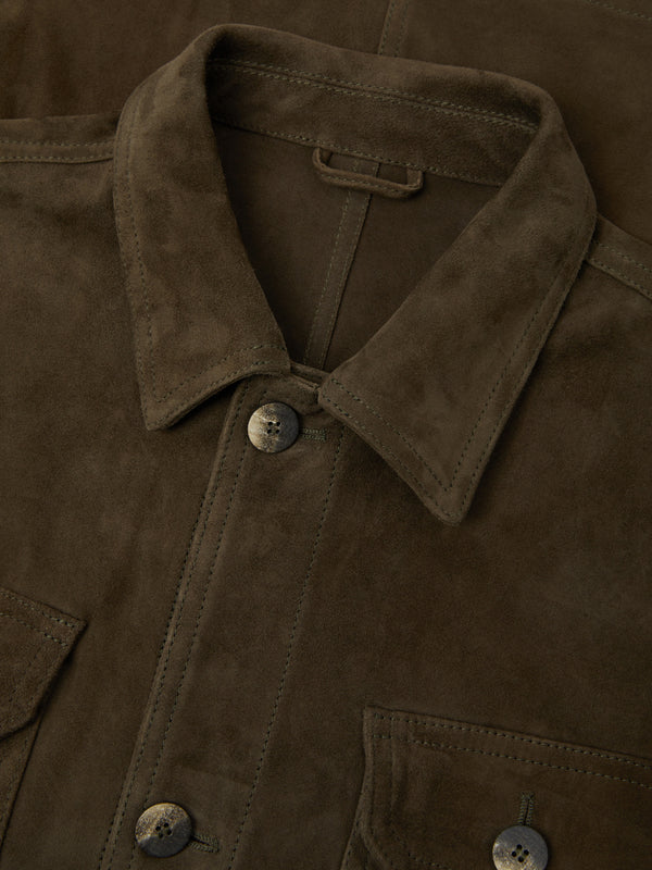 frescobol carioca RAVI SUEDE OVERSHIRT Brown