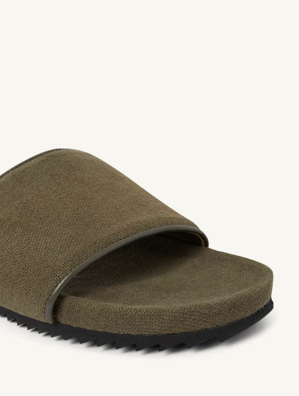 frescobol carioca RENATO LINEN SLIDERS Dark Olive