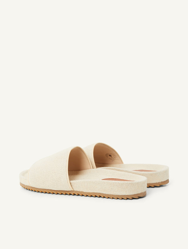 Frescobol Carioca RENATO LINEN SLIDERS Ivory