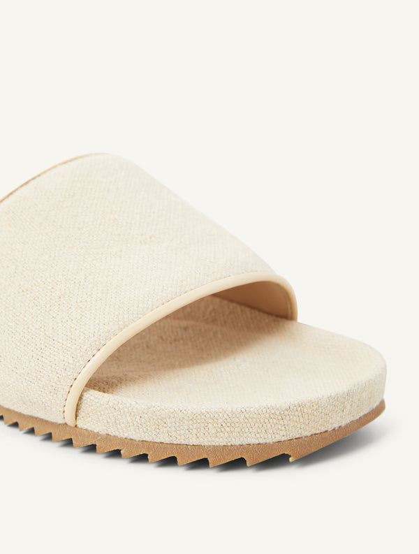 frescobol carioca RENATO LINEN SLIDERS Ivory