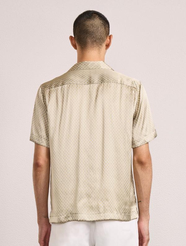 Frescobol Carioca ROBERTO SILK SHIRT Dried Moss