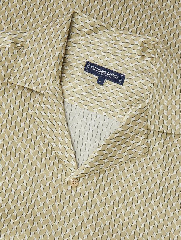 frescobol carioca ROBERTO SILK SHIRT Dried Moss