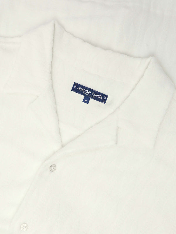 frescobol carioca ROBERTO TERRY COTTON SHIRT Ivory