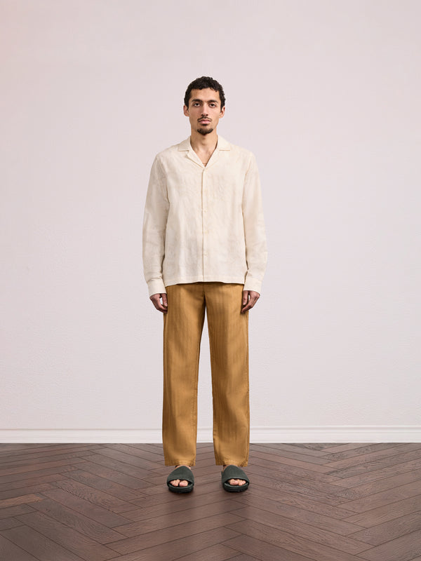 Frescobol Carioca SAFRA COTTON SHIRT Ivory