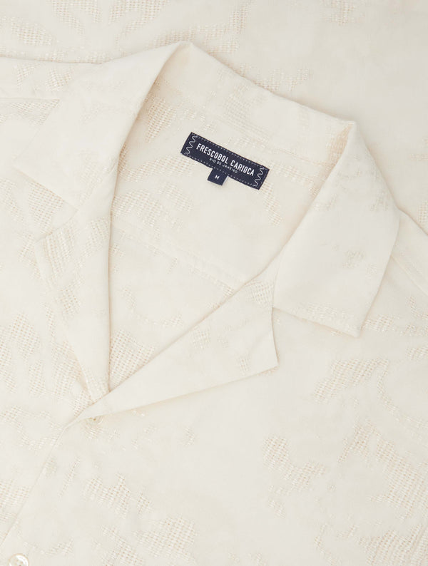 frescobol carioca SAFRA COTTON SHIRT Ivory