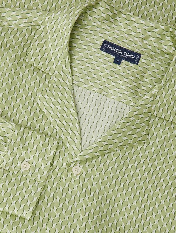 frescobol carioca SAFRA SILK SHIRT Pistachio