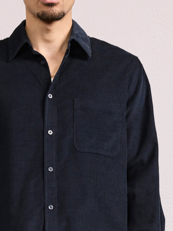Frescobol Carioca TELLES CORDUROY SHIRT Navy