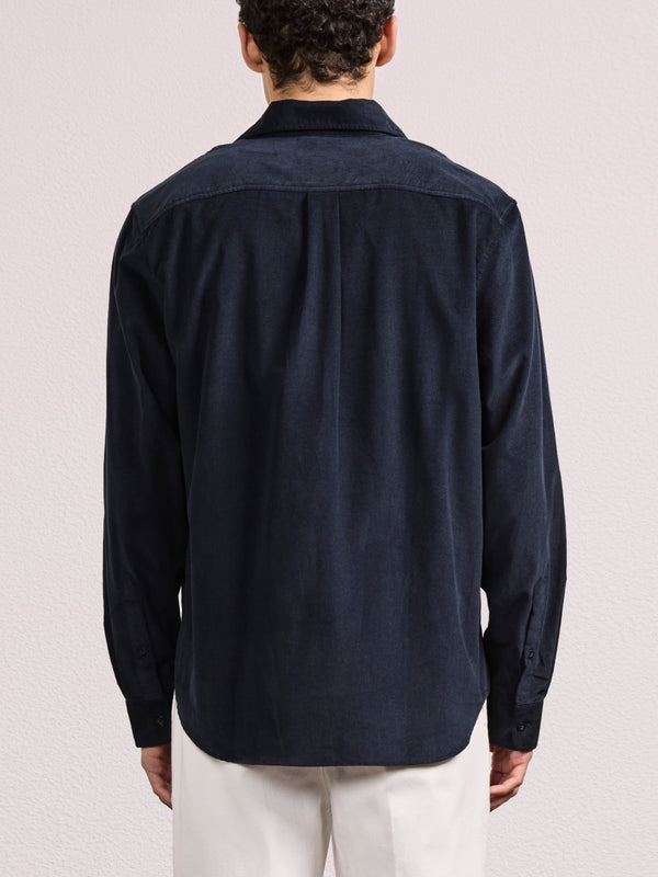 Frescobol Carioca TELLES CORDUROY SHIRT Navy