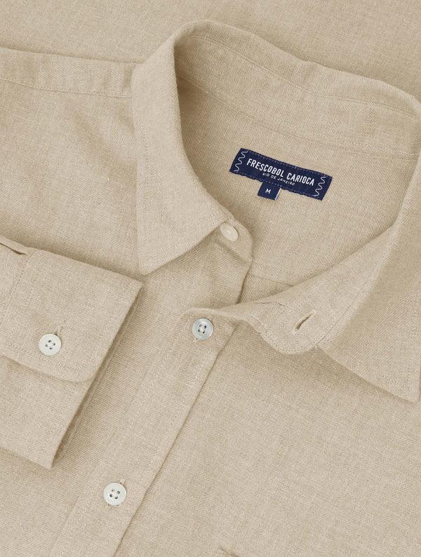 frescobol carioca TELLES COTTON SHIRT Ecru