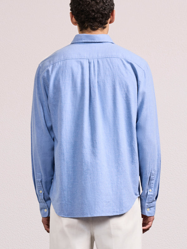 Frescobol Carioca TELLES COTTON SHIRT Light Blue