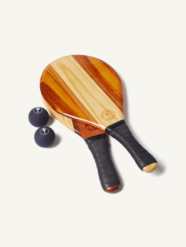 frescobol carioca TRANCOSO BEACH BAT SET Black