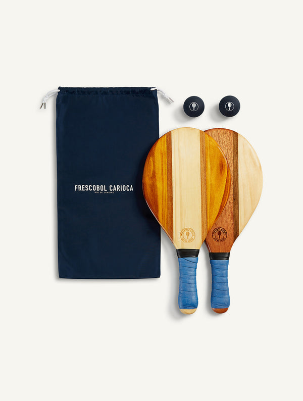 Frescobol Carioca TRANCOSO BEACH BAT SET Blue