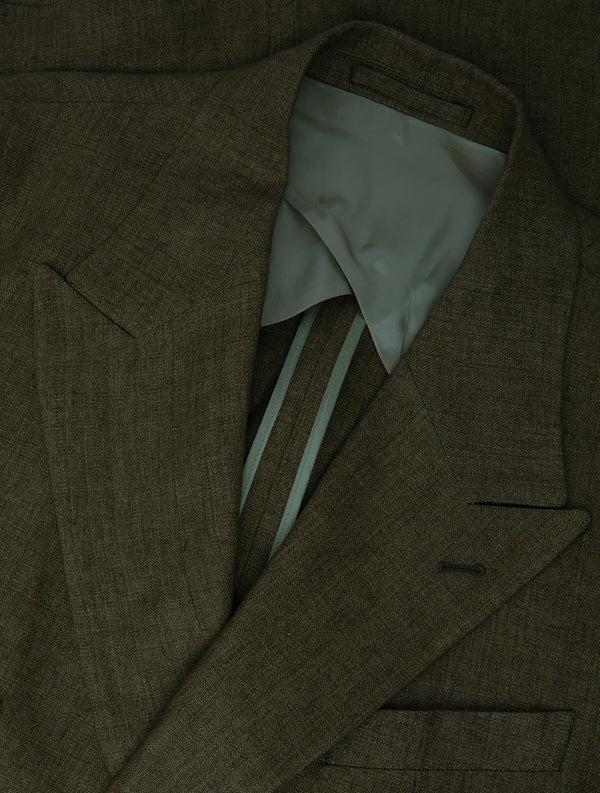 frescobol carioca ZANINI LINEN BLAZER Forest Green