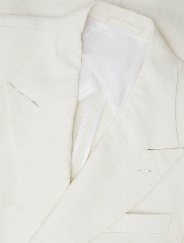 frescobol carioca ZANINI LINEN BLAZER Ivory