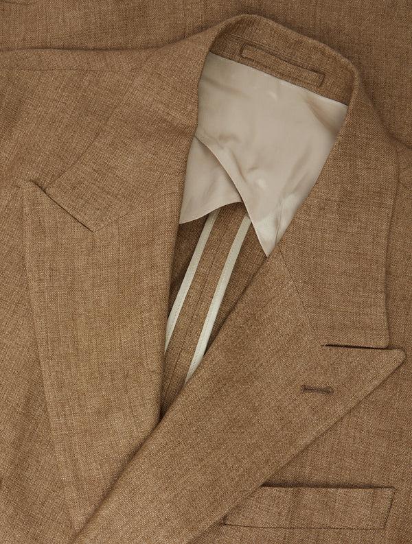 frescobol carioca ZANINI LINEN BLAZER Light Brown