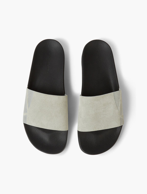 Frescobol Carioca HUMBERTO SUEDE SLIDERS Light Grey