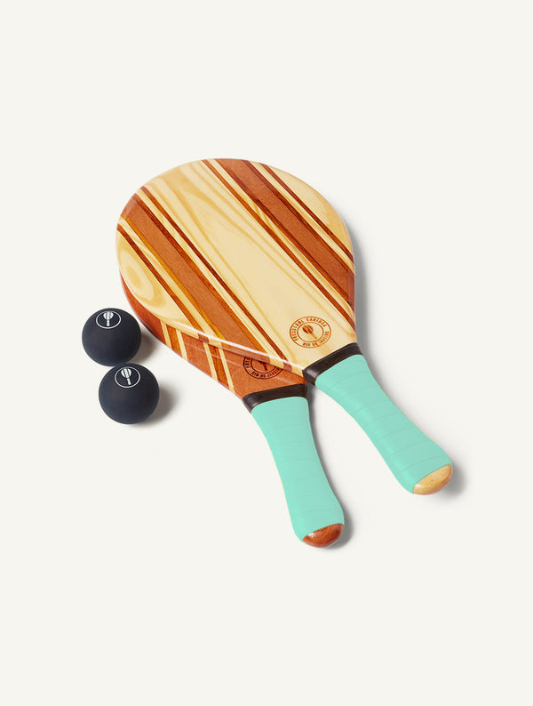 frescobol carioca LEBLON BEACH BAT SET Pastel Green