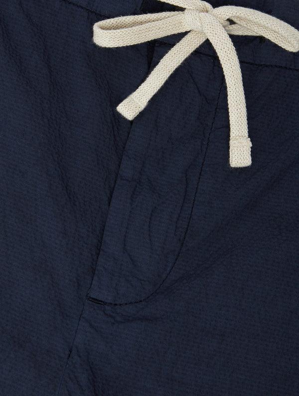 frescobol carioca MENDES SEERSUCKER TROUSER Charcoal Blue