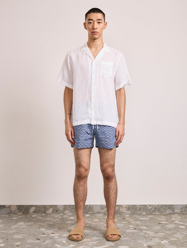 Frescobol Carioca RAIO DO SOL RIO SPORT SWIM Chambray Blue & Charcoal Blue