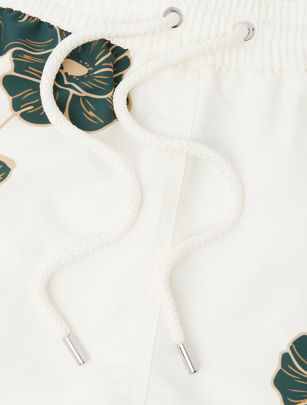 frescobol carioca RIO SPORT FLORAL SWIM Ivory & Evergreen