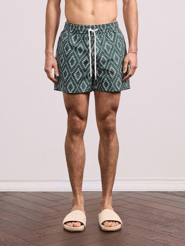 Frescobol Carioca RIO SPORT RAFFIA ANGRA SWIM Evergreen & Ivory