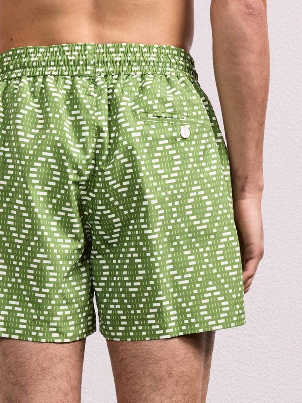 Frescobol Carioca RIO SPORT RAFFIA ANGRA SWIM Parakeet Green & Ivory