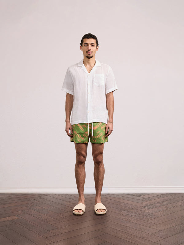 Frescobol Carioca RIO SPORT RAFFIA COPA SWIM Parakeet Green & Mandarin Orange