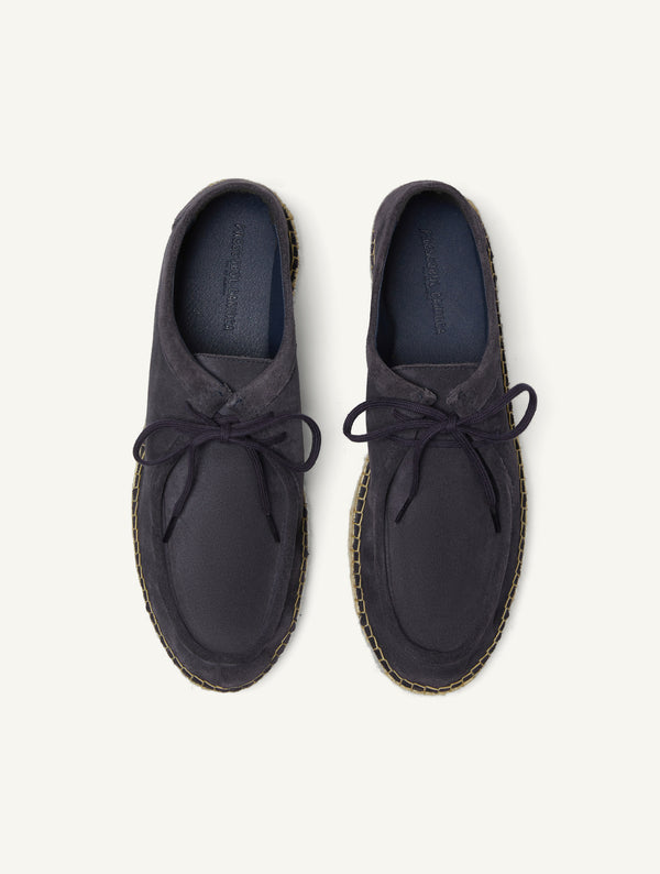 Frescobol Carioca RODOLFO SUEDE ESPADRILLES Charcoal Blue