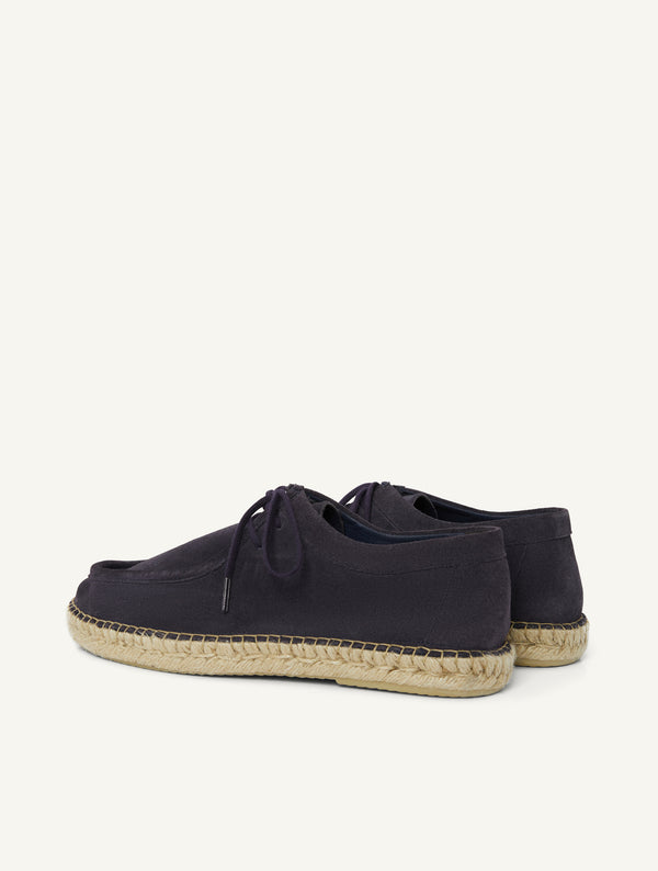 Frescobol Carioca RODOLFO SUEDE ESPADRILLES Charcoal Blue