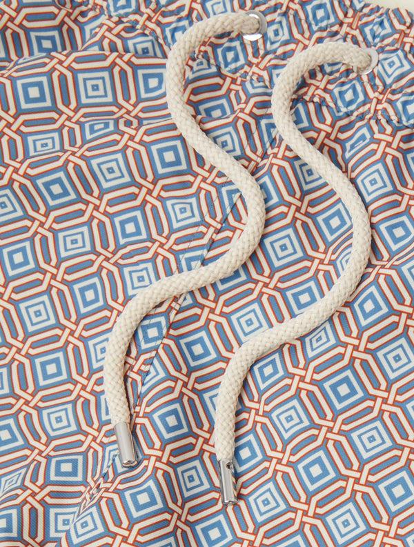 frescobol carioca SANTOS BOARD TRELICA SWIM Denim Blue & Ecru