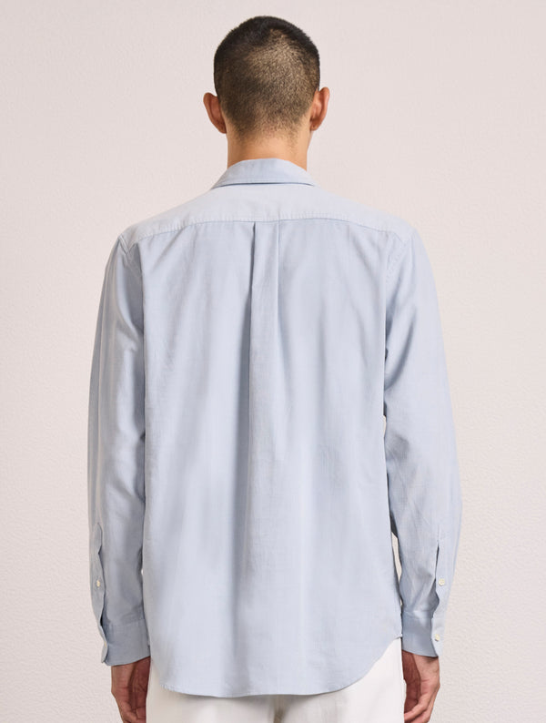 Frescobol Carioca TELLES CORDUROY SHIRT Powder Blue