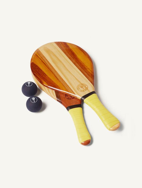frescobol carioca TRANCOSO BEACH BAT SET Pastel Yellow