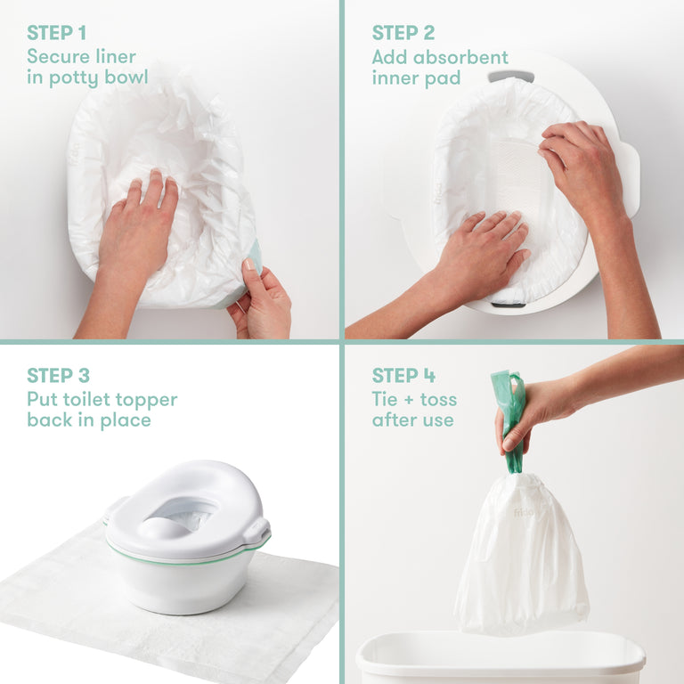 Frida Poo + Pee Potty Liners