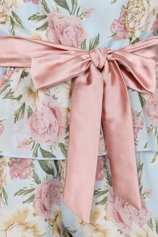 Frock & Frill Bennie Floral Print Playsuit With Satin Ribbon