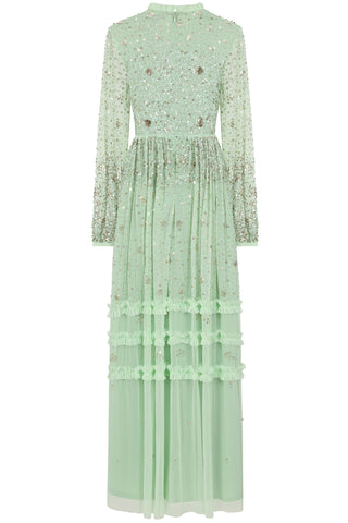 Frock & Frill Agnes Green Sequin Maxi Dress