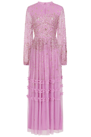 Frock & Frill Agnes Pink Sequin Maxi Dress