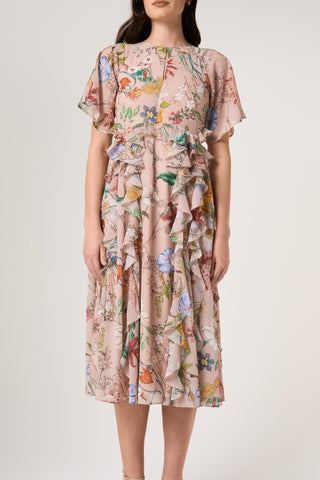 Frock & Frill Aisley Floral Print Midi Dress