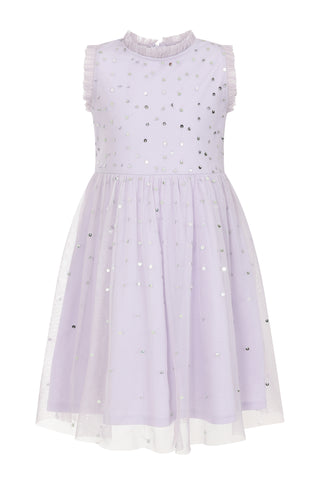 Frock & Frill Alma Sequin Dress With Ruffle Trim