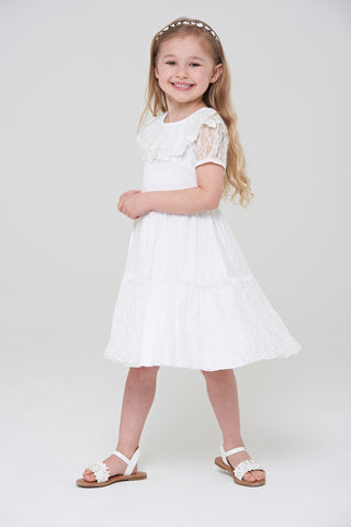 Frock & Frill Amabella Lace Dress With Frill Collar